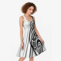 Hawaii and Japanese Culture Personalised Midi Dress With Polynesian Tribal Tattoo Style LT9 - Polynesian Pride