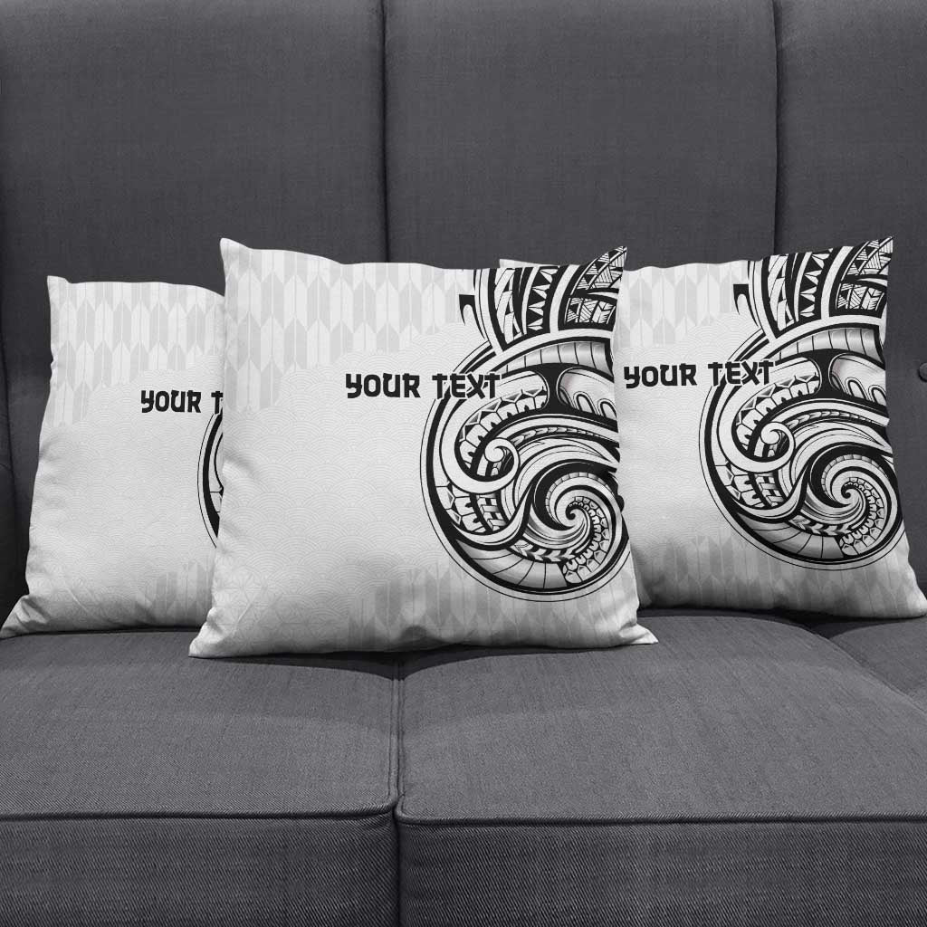Hawaii and Japanese Culture Personalised Pillow Cover With Polynesian Tribal Tattoo Style LT9 - Polynesian Pride