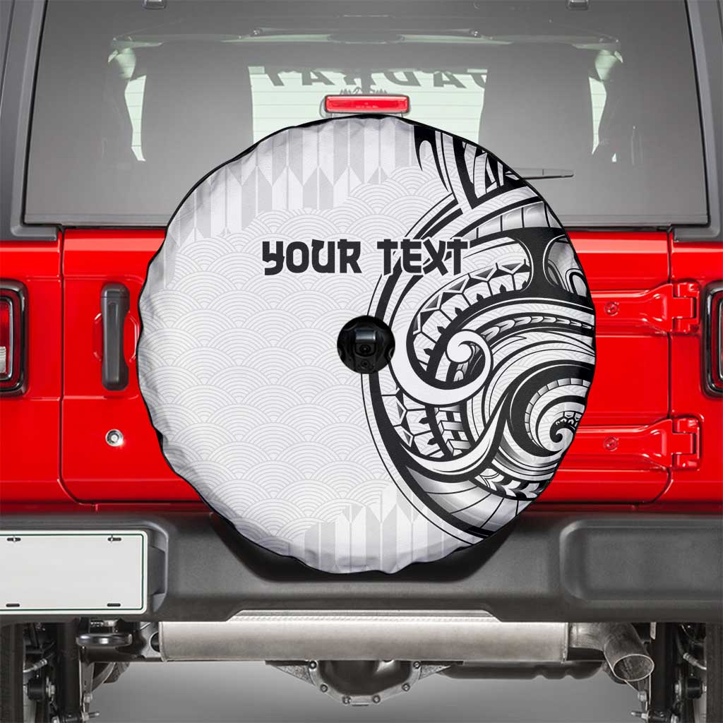 Hawaii and Japanese Culture Personalised Spare Tire Cover With Polynesian Tribal Tattoo Style LT9 - Polynesian Pride