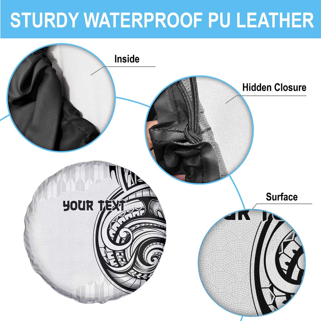Hawaii and Japanese Culture Personalised Spare Tire Cover With Polynesian Tribal Tattoo Style LT9 - Polynesian Pride
