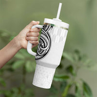 Hawaii and Japanese Culture Personalised Tumbler With Handle With Polynesian Tribal Tattoo Style LT9 - Polynesian Pride
