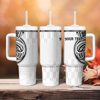 Hawaii and Japanese Culture Personalised Tumbler With Handle With Polynesian Tribal Tattoo Style LT9 - Polynesian Pride
