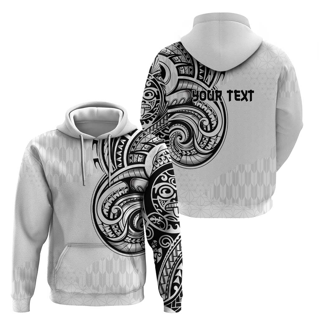 Hawaii and Japanese Culture Personalised Zip Hoodie With Polynesian Tribal Tattoo Style LT9 - Polynesian Pride