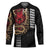 Hawaii and Japanese Oni Mask Personalised Hockey Jersey Kakau Pattern Dark Art Style - Polynesian Pride