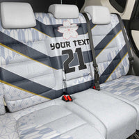 Japan Pacific Rugby 2022-23 Custom Back Car Seat Cover Black Sakura Japanese Wave Pattern