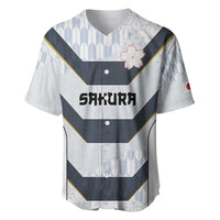 Japan Pacific Rugby 2022-23 Custom Baseball Jersey Black Sakura Japanese Wave Pattern