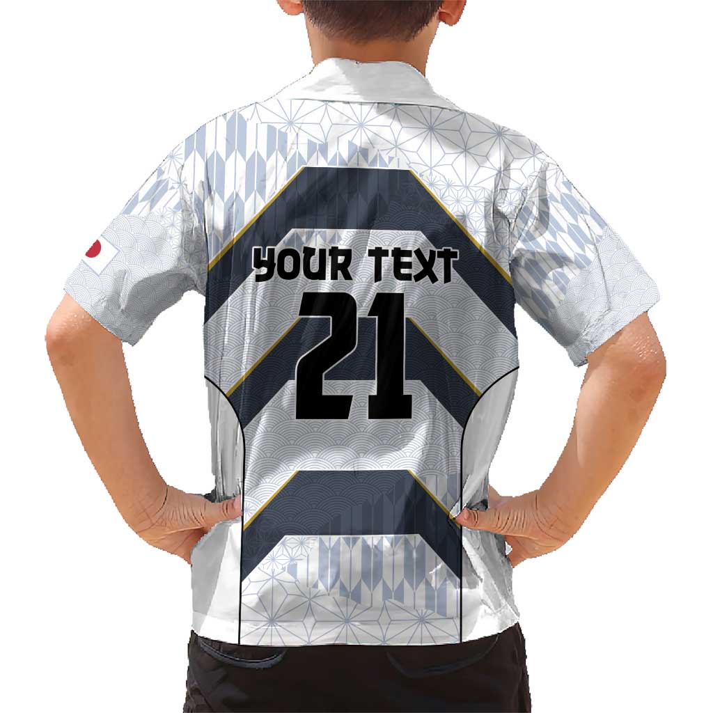 Japan Pacific Rugby 2022-23 Custom Family Matching Short Sleeve Bodycon Dress and Hawaiian Shirt Black Sakura Japanese Wave Pattern