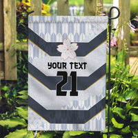 Japan Pacific Rugby 2022-23 Custom Garden Flag Black Sakura Japanese Wave Pattern LT9 Garden Flag Black - Polynesian Pride