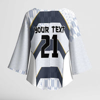 Japan Pacific Rugby 2022-23 Custom Kimono Sleeve Blouse Black Sakura Japanese Wave Pattern LT9 - Polynesian Pride