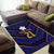 Japan Pacific Rugby 2022-23 Custom Area Rug Blue Sakura Japanese Wave Pattern
