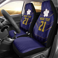 Japan Pacific Rugby 2022-23 Custom Car Seat Cover Blue Sakura Japanese Wave Pattern LT9 - Polynesian Pride
