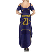 Japan Pacific Rugby 2022-23 Custom Family Matching Summer Maxi Dress and Hawaiian Shirt Blue Sakura Japanese Wave Pattern LT9 - Polynesian Pride