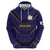 Japan Pacific Rugby 2022-23 Custom Hoodie Blue Sakura Japanese Wave Pattern