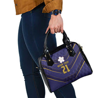 Japan Pacific Rugby 2022-23 Custom Shoulder Handbag Blue Sakura Japanese Wave Pattern