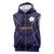 Japan Pacific Rugby 2022-23 Custom Sleeveless Zip Hoodie Blue Sakura Japanese Wave Pattern - Polynesian Pride