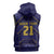 Japan Pacific Rugby 2022-23 Custom Sleeveless Zip Hoodie Blue Sakura Japanese Wave Pattern - Polynesian Pride