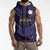 Japan Pacific Rugby 2022-23 Custom Sleeveless Zip Hoodie Blue Sakura Japanese Wave Pattern - Polynesian Pride