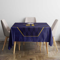 Japan Pacific Rugby 2022-23 Custom Tablecloth Blue Sakura Japanese Wave Pattern