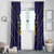 Japan Pacific Rugby 2022-23 Custom Window Curtain Blue Sakura Japanese Wave Pattern