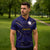 Japan Pacific Rugby 2022-23 Custom Zipper Polo Shirt Blue Sakura Japanese Wave Pattern - Polynesian Pride