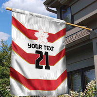 Japan Pacific Rugby 2022-23 Custom Garden Flag Red Sakura Japanese Wave Pattern LT9 - Polynesian Pride