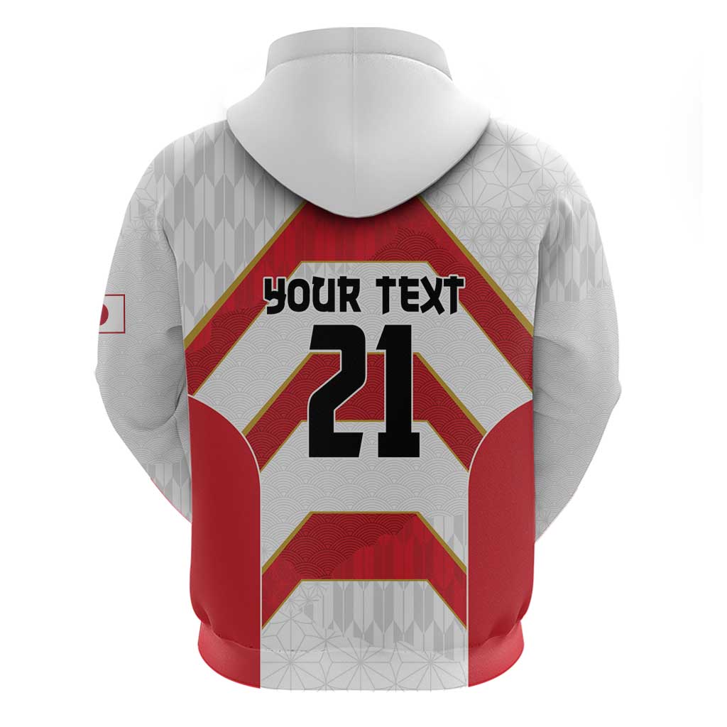 Japan Pacific Rugby 2022-23 Custom Hoodie Red Sakura Japanese Wave Pattern LT9 - Polynesian Pride