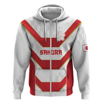 Japan Pacific Rugby 2022-23 Custom Hoodie Red Sakura Japanese Wave Pattern LT9 Zip Hoodie Red - Polynesian Pride
