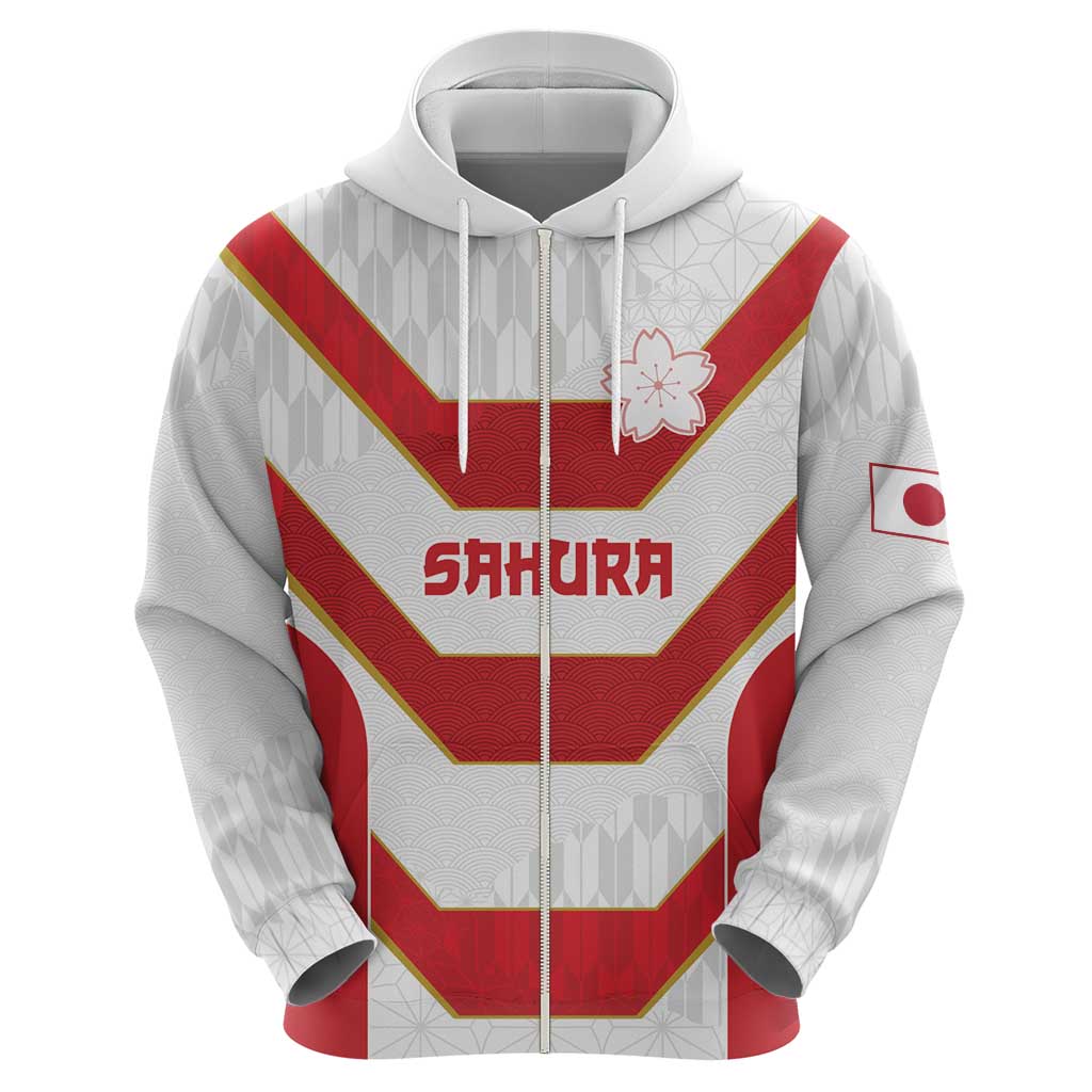 Japan Pacific Rugby 2022-23 Custom Hoodie Red Sakura Japanese Wave Pattern LT9 - Polynesian Pride