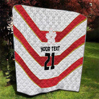 Japan Pacific Rugby 2022-23 Custom Quilt Red Sakura Japanese Wave Pattern