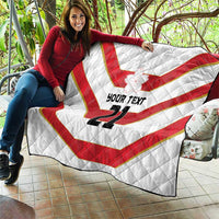 Japan Pacific Rugby 2022-23 Custom Quilt Red Sakura Japanese Wave Pattern