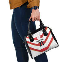 Japan Pacific Rugby 2022-23 Custom Shoulder Handbag Red Sakura Japanese Wave Pattern