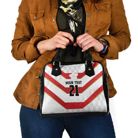 Japan Pacific Rugby 2022-23 Custom Shoulder Handbag Red Sakura Japanese Wave Pattern