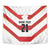 Japan Pacific Rugby 2022-23 Custom Tapestry Red Sakura Japanese Wave Pattern