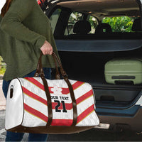 Japan Pacific Rugby 2022-23 Custom Travel Bag Red Sakura Japanese Wave Pattern - Polynesian Pride