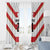 Japan Pacific Rugby 2022-23 Custom Window Curtain Red Sakura Japanese Wave Pattern