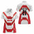Japan Pacific Rugby 2022-23 Custom Women Polo Shirt Red Sakura Japanese Wave Pattern
