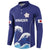 Japan Pacific Rugby Custom Button Sweatshirt Go Sakura Japanese Wave Pattern