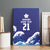 Japan Pacific Rugby Custom Canvas Wall Art Go Sakura Japanese Wave Pattern