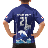 Japan Pacific Rugby Custom Family Matching Summer Maxi Dress and Hawaiian Shirt Go Sakura Japanese Wave Pattern LT9 - Polynesian Pride