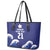 Japan Pacific Rugby Custom Leather Tote Bag Go Sakura Japanese Wave Pattern