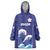 Japan Pacific Rugby Custom Wearable Blanket Hoodie Go Sakura Japanese Wave Pattern