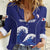 Japan Pacific Rugby Custom Women Casual Shirt Go Sakura Japanese Wave Pattern