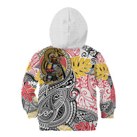 Japanese Samurai Warrior Kid Hoodie Colorful Polynesian Tattoo Style LT9 - Polynesian Pride