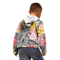 Japanese Samurai Warrior Kid Hoodie Colorful Polynesian Tattoo Style LT9 - Polynesian Pride