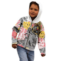 Japanese Samurai Warrior Kid Hoodie Colorful Polynesian Tattoo Style LT9 - Polynesian Pride