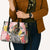 Japanese Samurai Warrior Leather Bag Colorful Polynesian Tattoo Style - Polynesian Pride