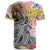 Japanese Samurai Warrior T Shirt Colorful Polynesian Tattoo Style