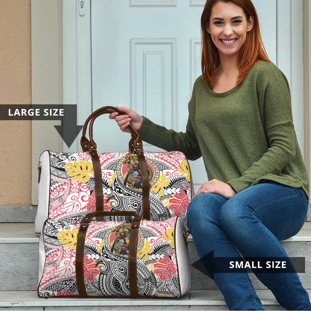 Japanese Samurai Warrior Travel Bag Colorful Polynesian Tattoo Style LT9 - Polynesian Pride