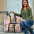 Japanese Samurai Warrior Travel Bag Colorful Polynesian Tattoo Style - Polynesian Pride