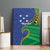 Solomon Islands Independence Day 1978 Personalised Canvas Wall Art Polynesian Pattern with Flag Style